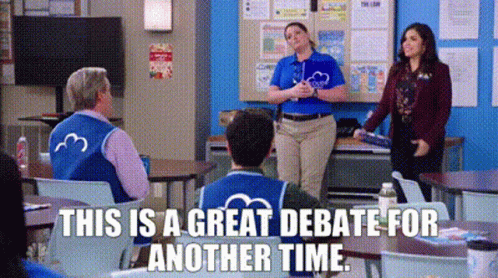Superstore Amy Sosa GIF - Superstore Amy Sosa This Is A Great Debate For Another Time GIFs
