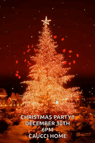 a christmas party is being held on december 30th at 6pm