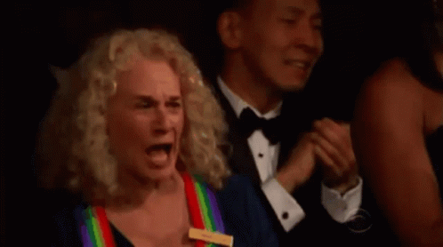 Carole King Cheering GIF - Carole King Cheering Audience GIFs