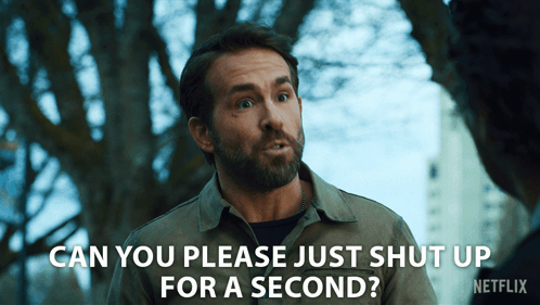 Can You Please Just Shut Up For A Second Adam GIF - Can You Please Just Shut Up For A Second Adam Ryan Reynolds GIFs