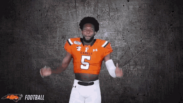 a football player with the number 5 on their jersey