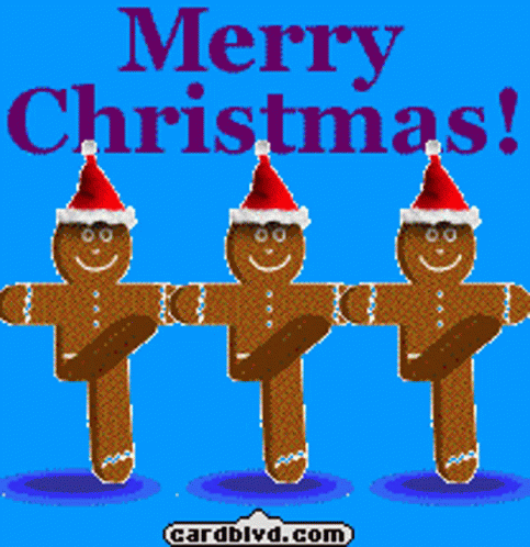 Gingerbread Men Can Can Dance GIF - Gingerbread Men Can Can Dance Merry Christmas GIFs