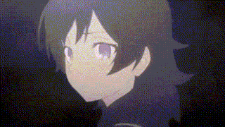 a close up of a girl 's face with purple eyes
