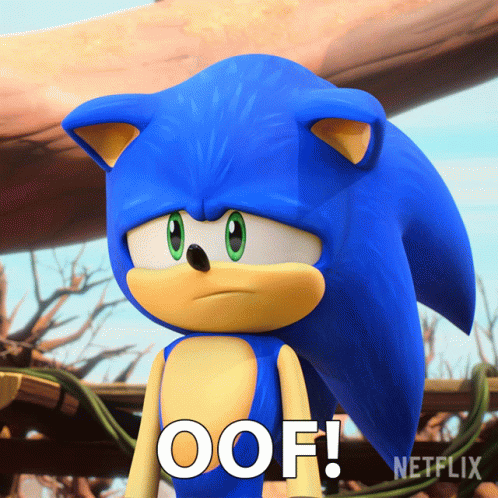 Oof Sonic The Hedgehog GIF - Oof Sonic The Hedgehog Sonic Prime GIFs