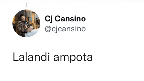 a picture of a man in a circle with the name cj cansino at the top