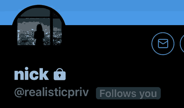 a black background with a silhouette of a person and the name nick