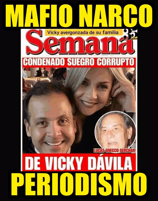 a man and woman are on the cover of semana magazine