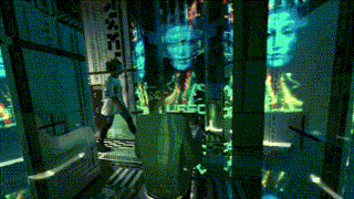 a computer generated image of a robot in a room