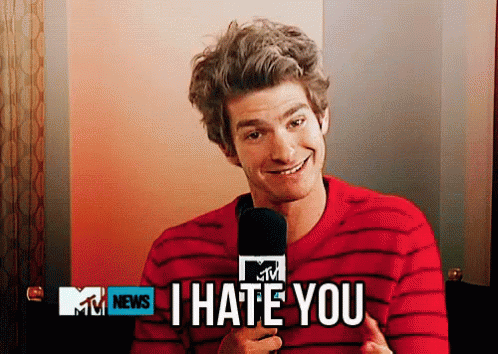 I Hate You GIF - Hateyou Andrew Garfield GIFs