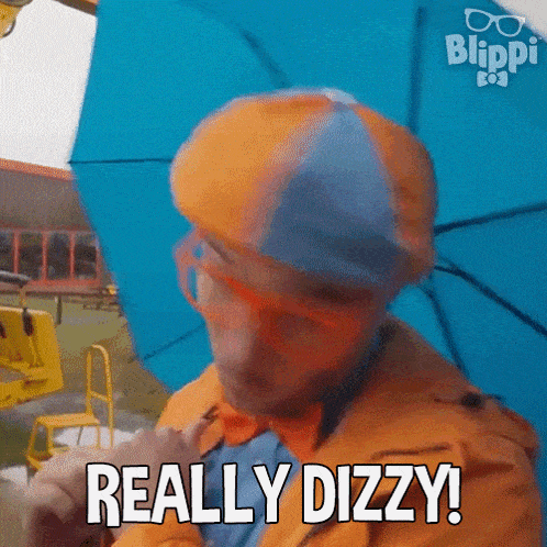 Really Dizzy Blippi GIF - Really Dizzy Blippi Blippi Wonders Educational Cartoons For Kids GIFs