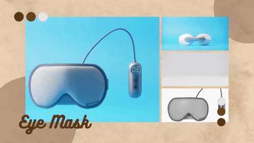 a picture of an eye mask with the number 03 on the remote