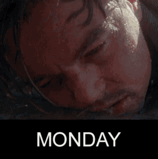 a poster for wednesday tuesday with a blurred image