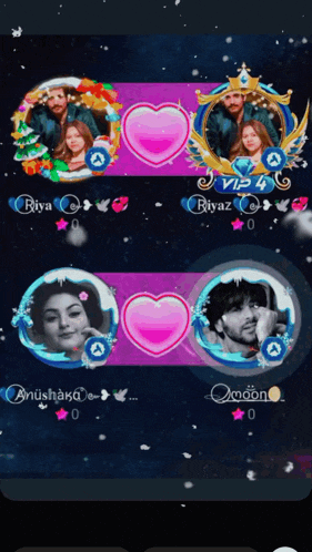 a screenshot of a video game with riyaz and anushka on it