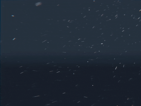 a dark blue background with a few white dots