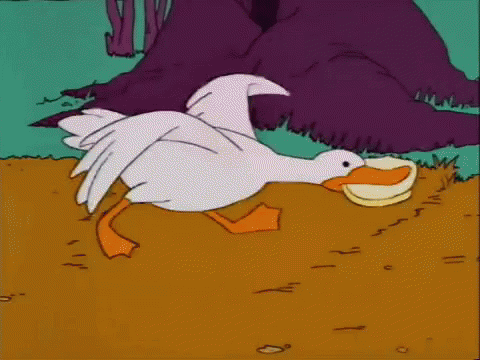 Simpsons Duck GIF