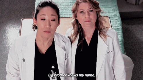 Greys Anatomy Cristina Yang GIF - Greys Anatomy Cristina Yang Big Brother Knows My Name GIFs