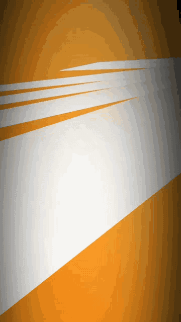 a white stripe on an orange background with a shadow