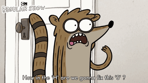How In The H Are We Going To Fix This S Rigby GIF - How In The H Are We Going To Fix This S Rigby Regular Show GIFs