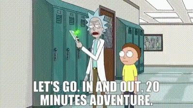 20 Twenty Minutes GIF - 20 Twenty Minutes Rick And Morty GIFs