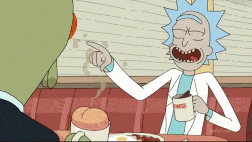 Rick And Morty Laughing GIF - Rick And Morty Laughing Coffee GIFs