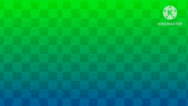 a green and blue checkered background with a white circle in the middle .