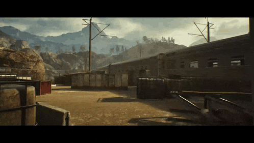 a train is going down the tracks in a video game