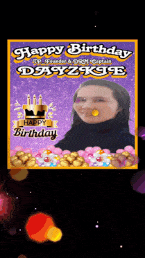 a birthday card with a picture of a woman and the words happy birthday on it