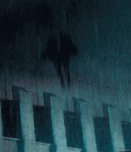 a blurry picture of a person holding a purple umbrella in the rain ..