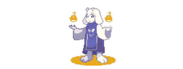 a pixel art drawing of a sheep wearing a blue shirt that says " he "