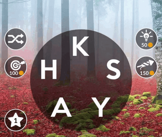 a circle with the letters k h s and ay in it