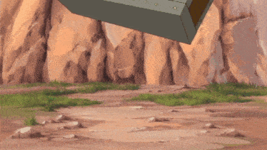 a wooden treasure chest with a keyhole on the front is flying through the air