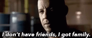 Dont Have Friends I Got Family GIF - Dont Have Friends I Got Family Vin Diesel GIFs