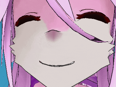 a close up of a girl 's face with a smile