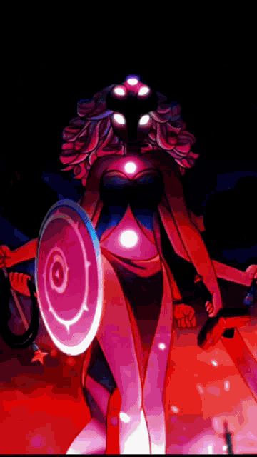 a cartoon character with a shield and a sword