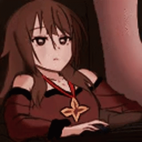 Megumin Pc GIF - Megumin Pc Bored In The House GIFs
