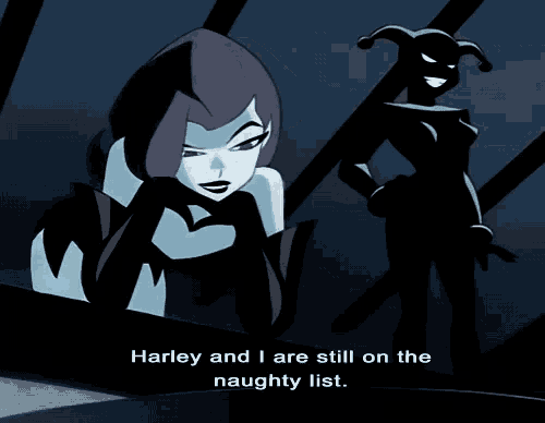 a harley and i are still on the naughty list cartoon
