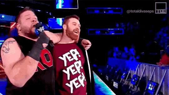 Kevin Owens Sami Zayn GIF
