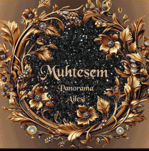 muhtesem panorama ailesi is written in gold letters