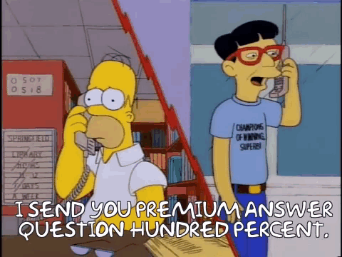 Homer Simpson Answer GIF - Homer Simpson Answer Sparkle GIFs