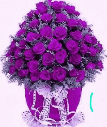 Love You Too Purple Roses GIF - Love You Too Purple Roses GIFs