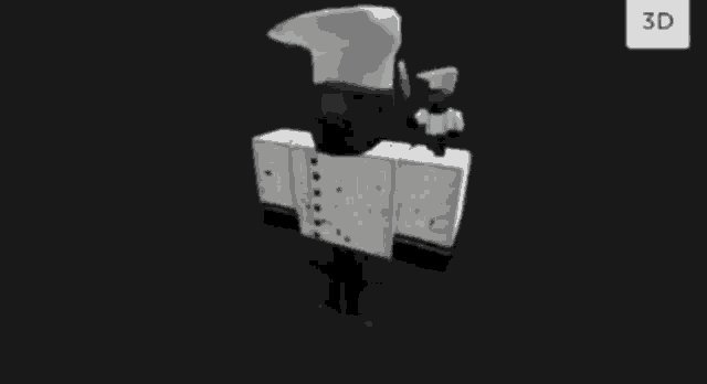a 3d model of a minecraft character with a crown on his head and a gun .