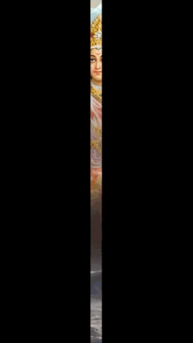 a painting of a woman with the words " good morning " on the bottom right