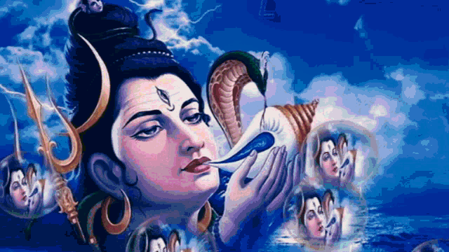 Lord Shiva Changing Colors GIF - Lord Shiva Changing Colors Bubble GIFs