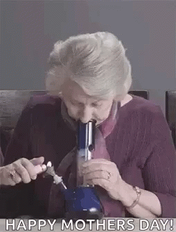Bong Grandma GIF - Bong Grandma Smoke GIFs