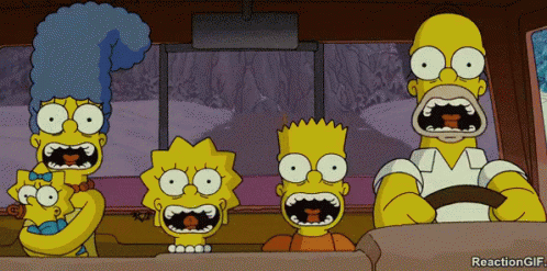 Scared Simpsons GIF - GIFs