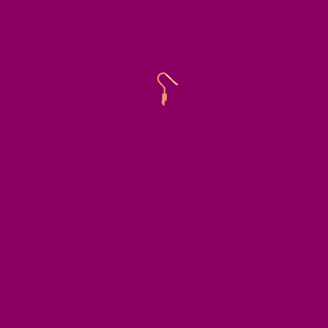 a logo for earrings by ann that is purple
