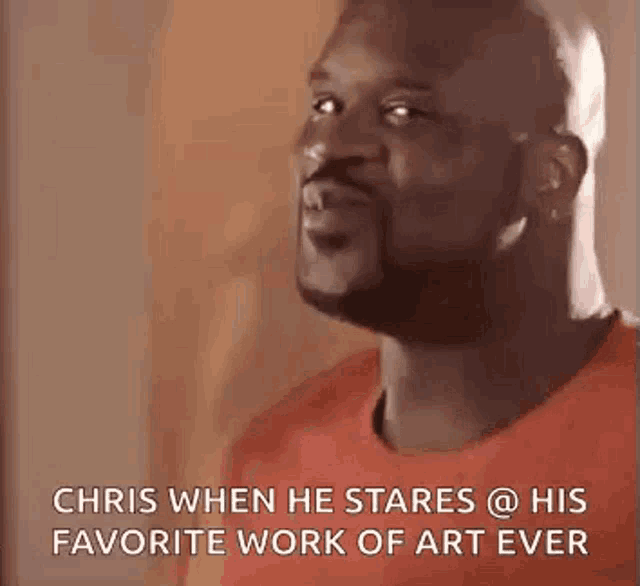 chris when he stares @ his favorite work of art ever gif