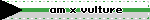 a green and white sign that says om x vulture on it