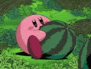 Kirby Eat GIF - Kirby Eat Watermelon GIFs