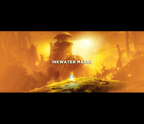 a video game called inkwater marsh is shown on the screen